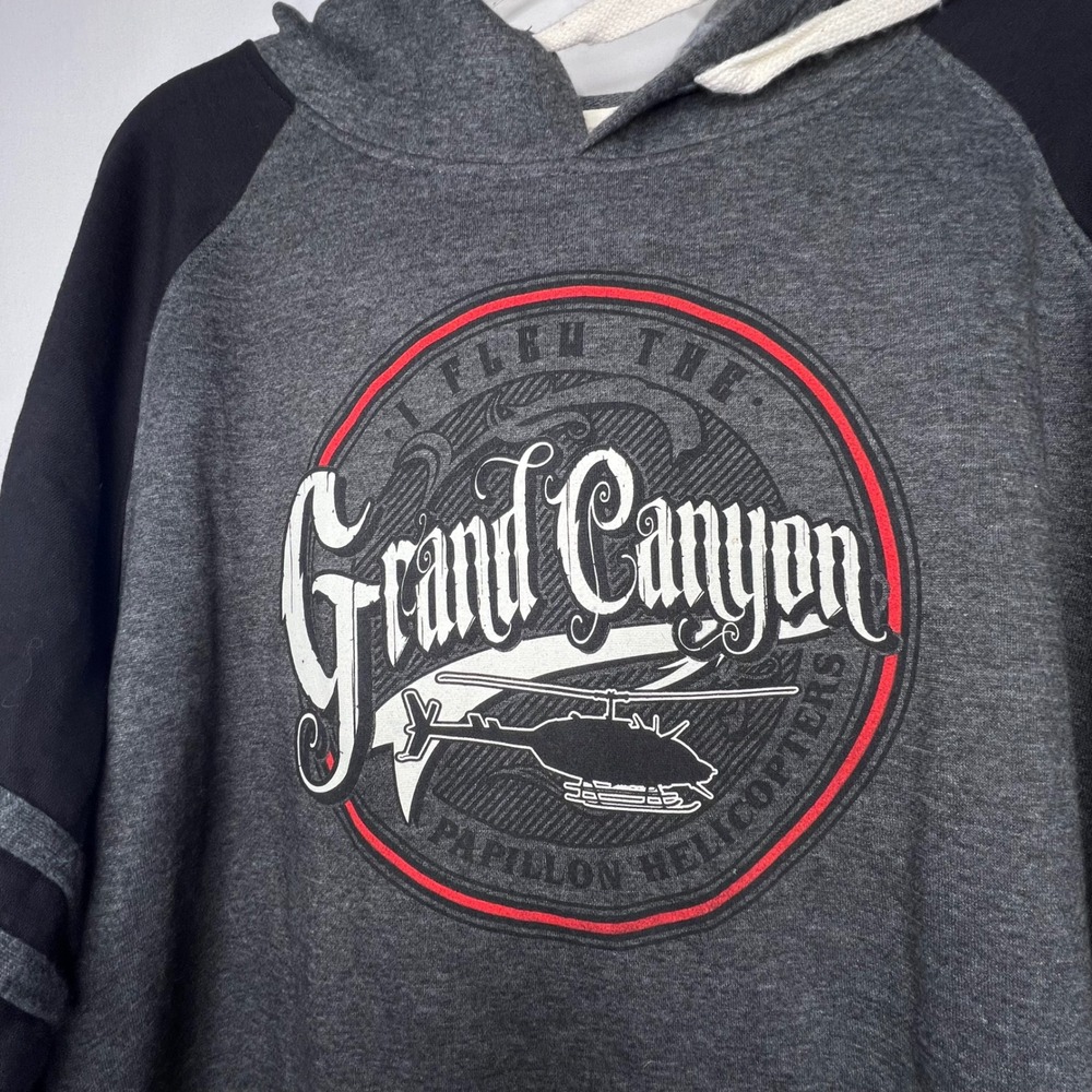 RetroVision Apparel Gray Hoodie Mens 2XL Grand‎ Canyon Souvenir National Park